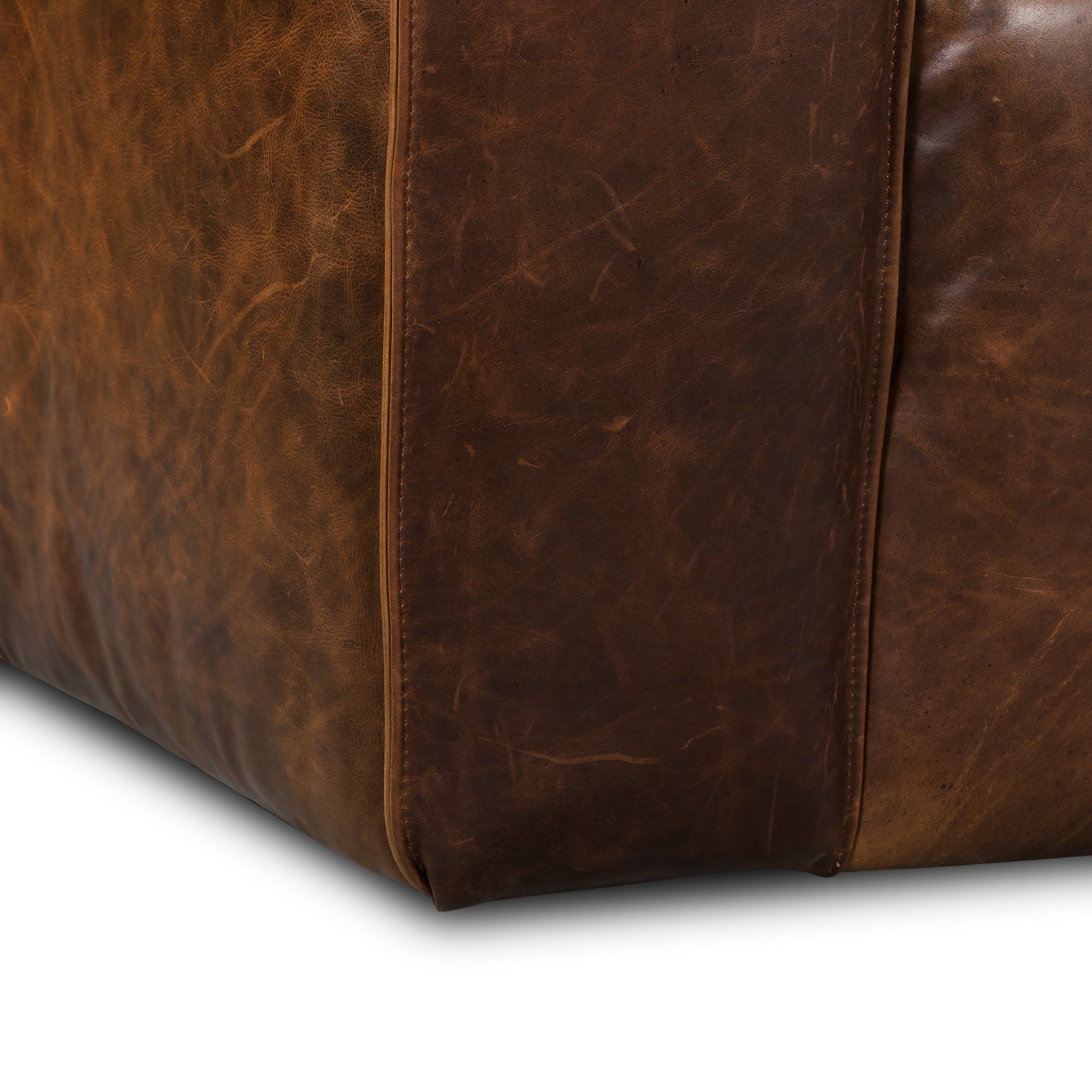 Capa 96.5" Leather Sofa | Chocolate Brown