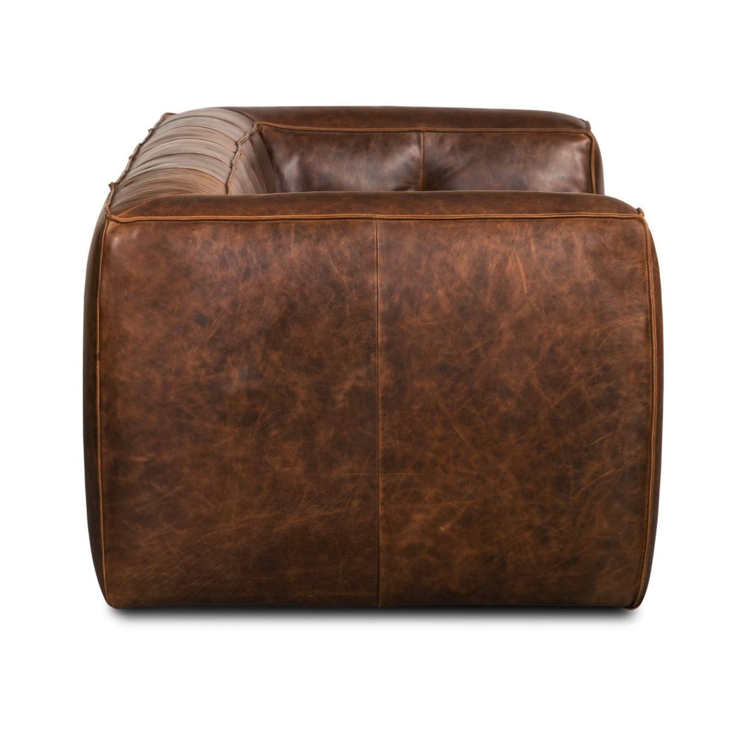 Capa 96.5" Leather Sofa | Chocolate Brown