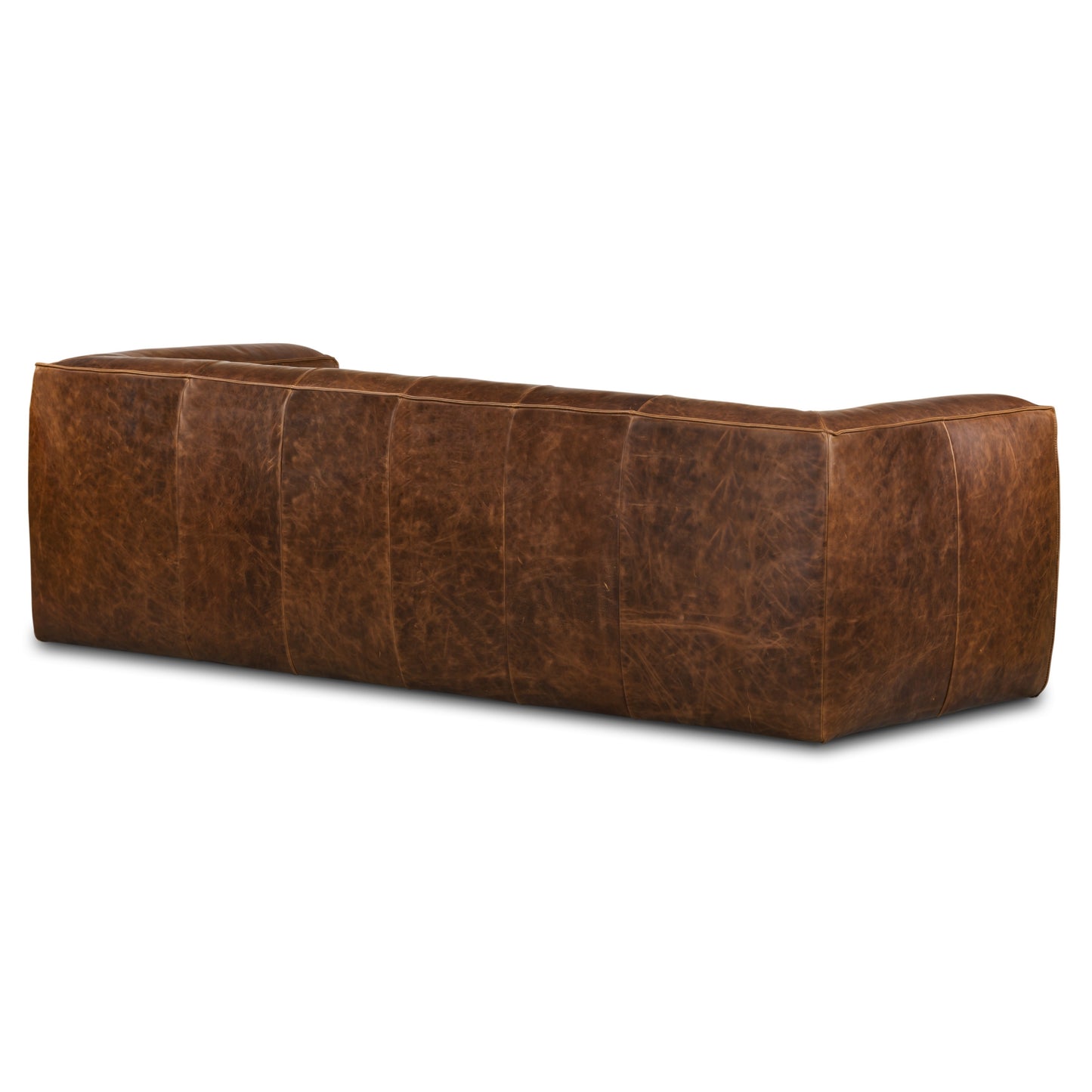 Capa 96.5" Leather Sofa | Chocolate Brown