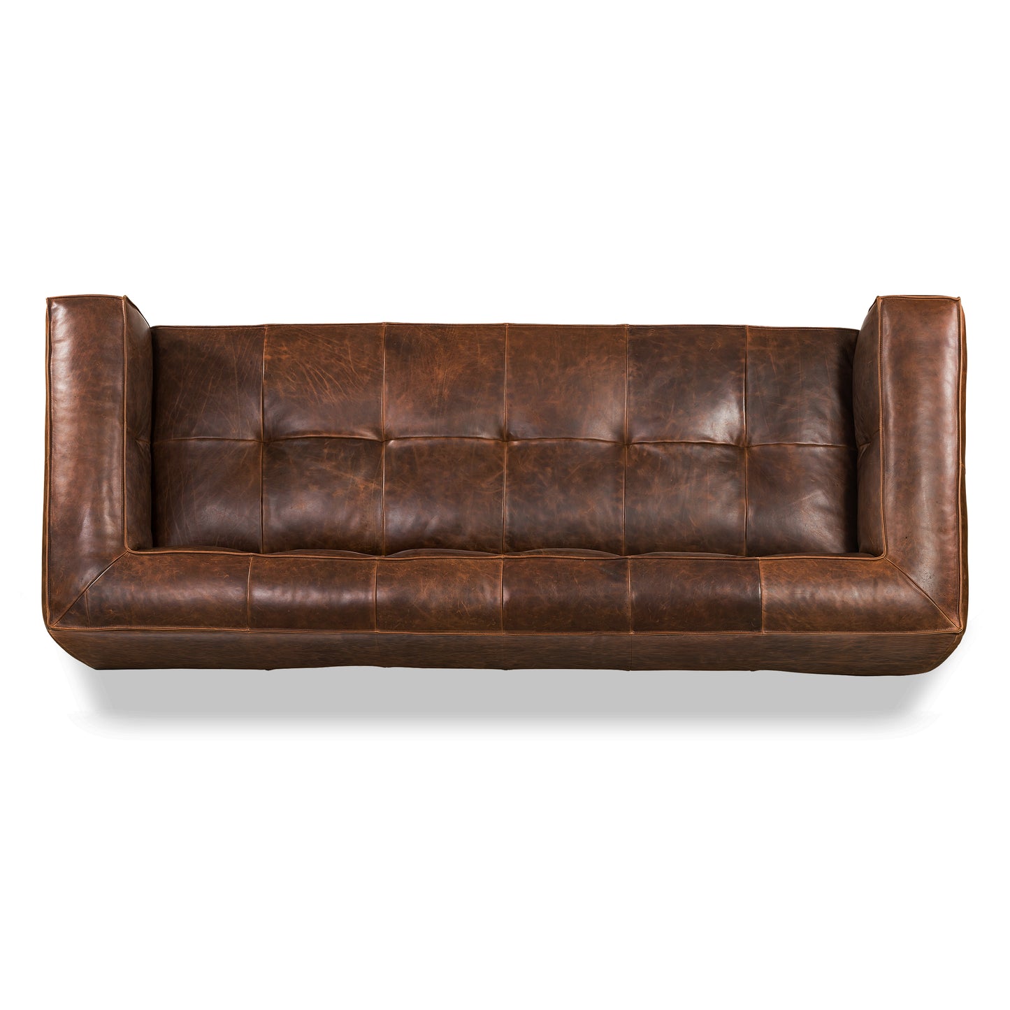 Capa 96.5" Leather Sofa | Chocolate Brown