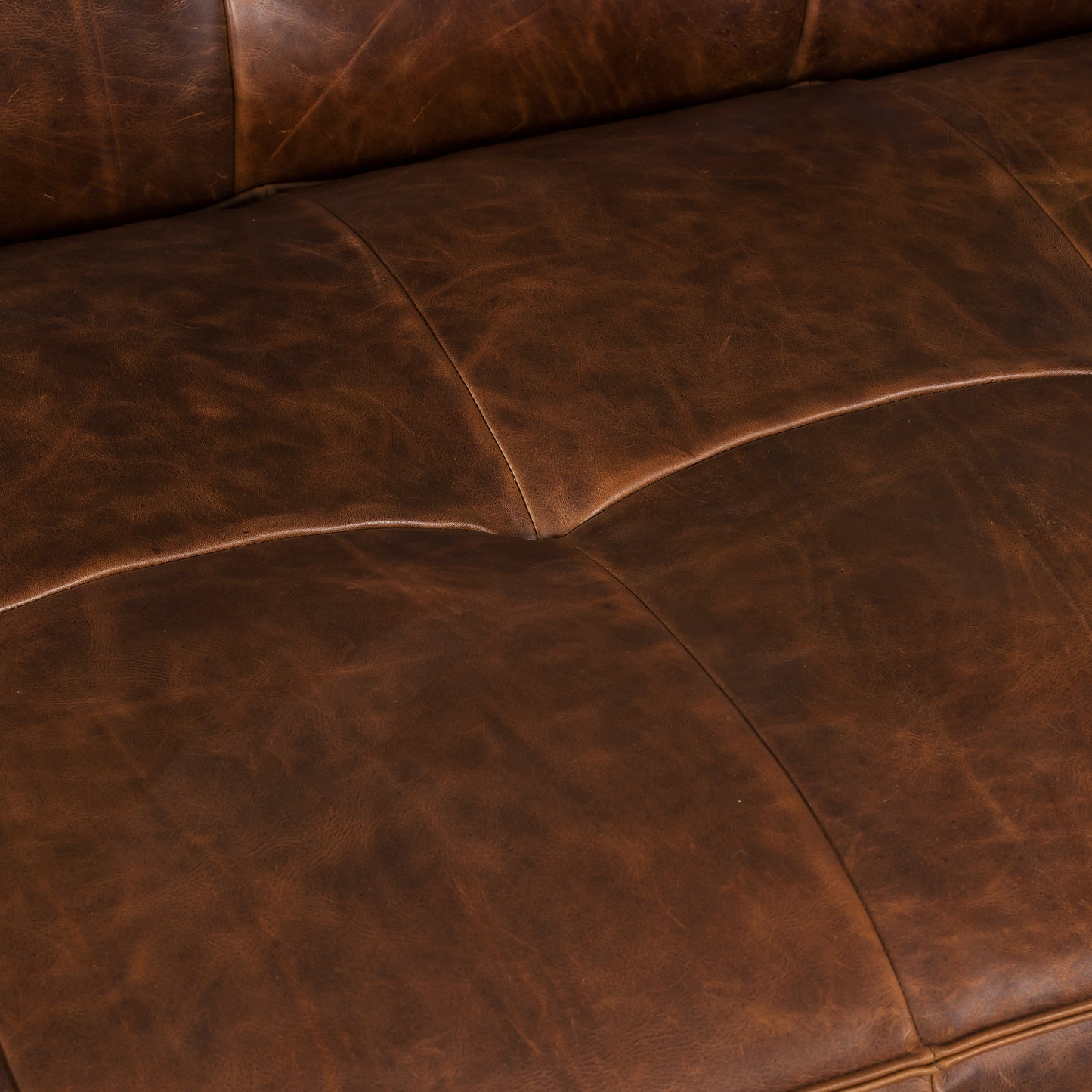 Capa 96.5" Leather Sofa | Chocolate Brown