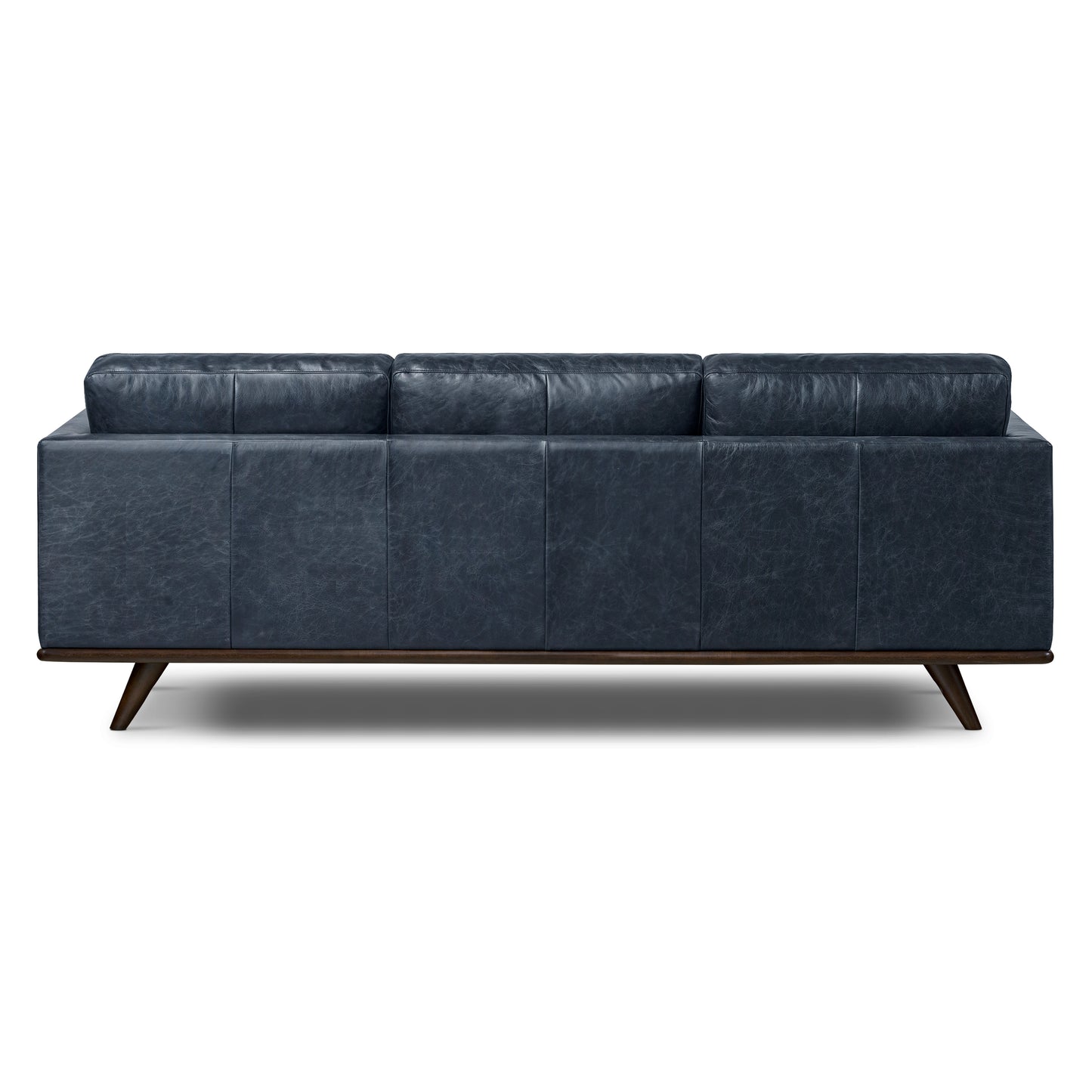 Nolita 85" Leather Sofa | Nightfall Blue