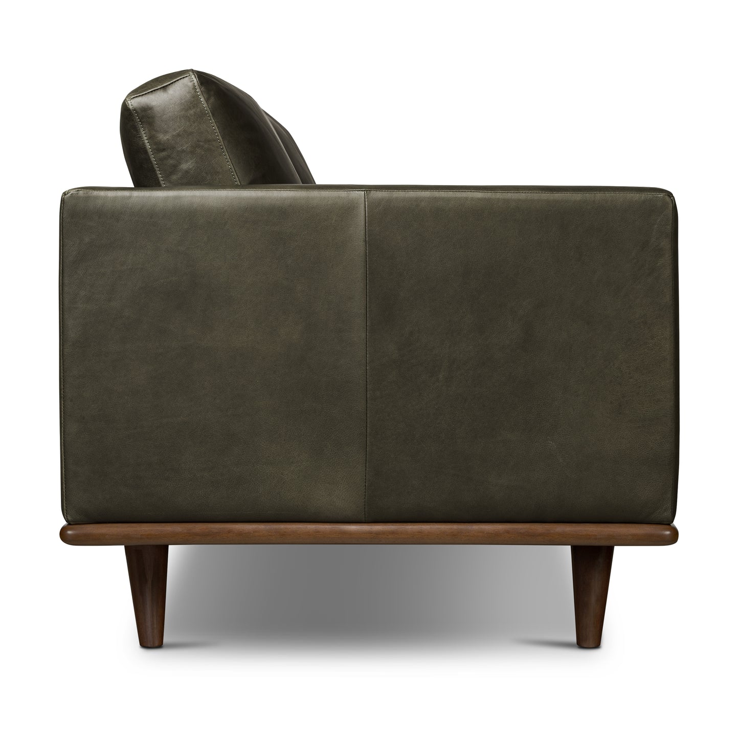 Nolita 85" Leather Sofa | Olivine Green