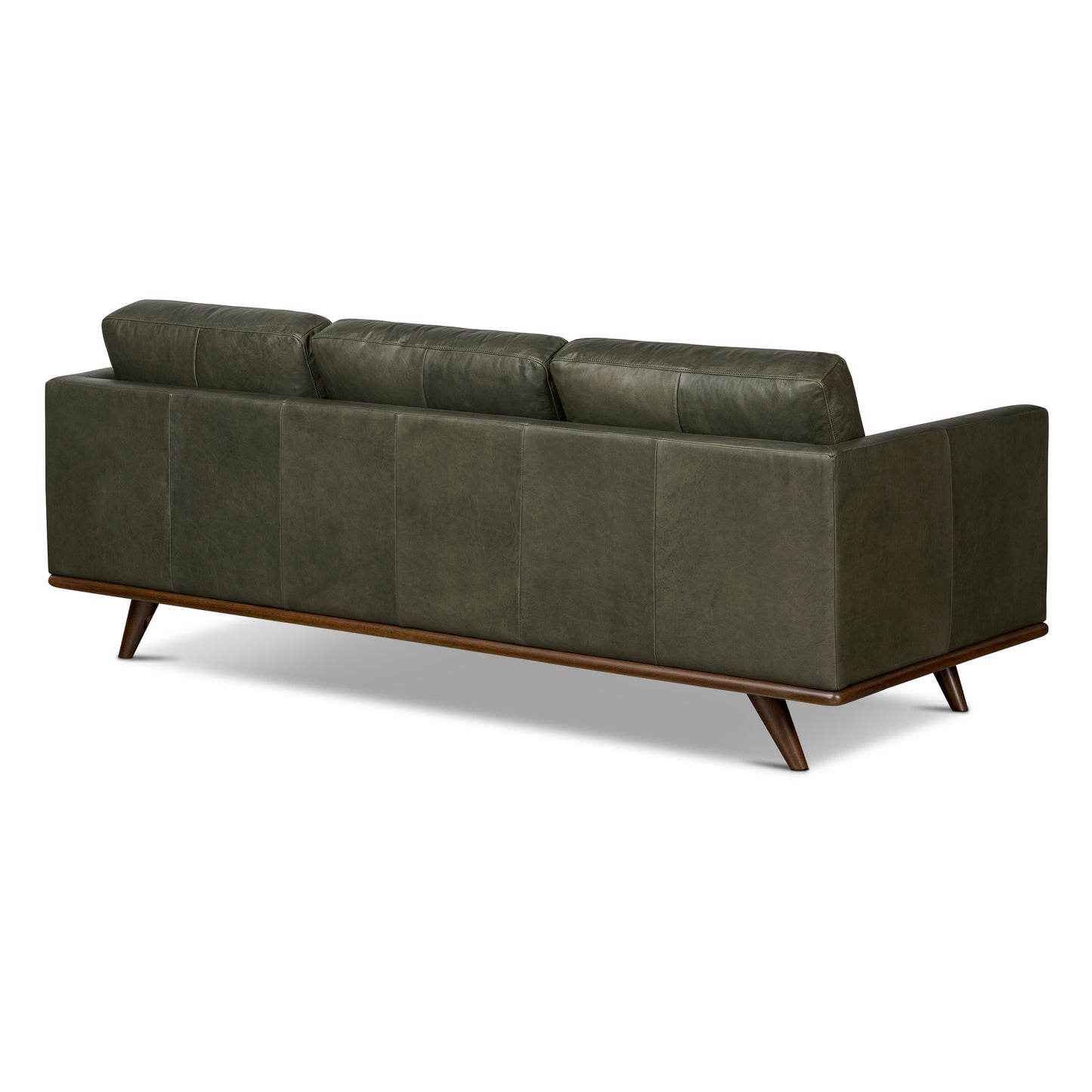 Nolita 85" Leather Sofa | Olivine Green