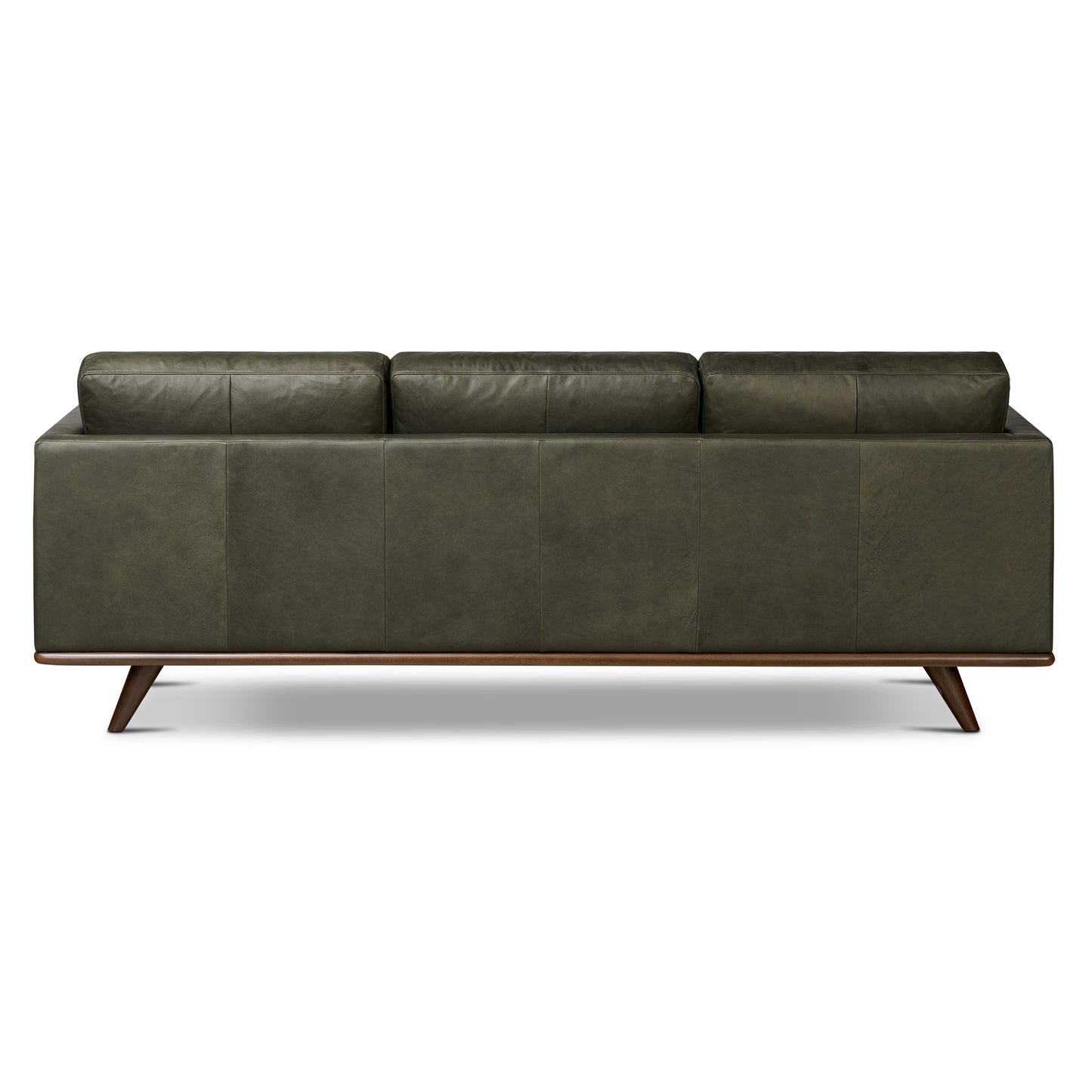 Nolita 85" Leather Sofa | Olivine Green