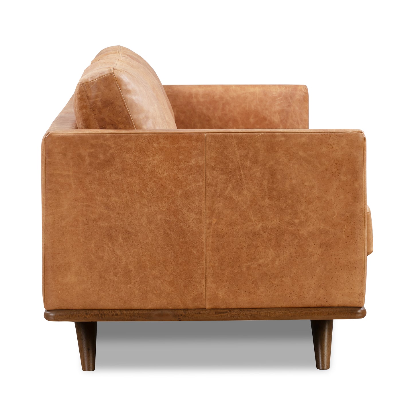 Nolita 85" Leather Sofa | Cognac Tan