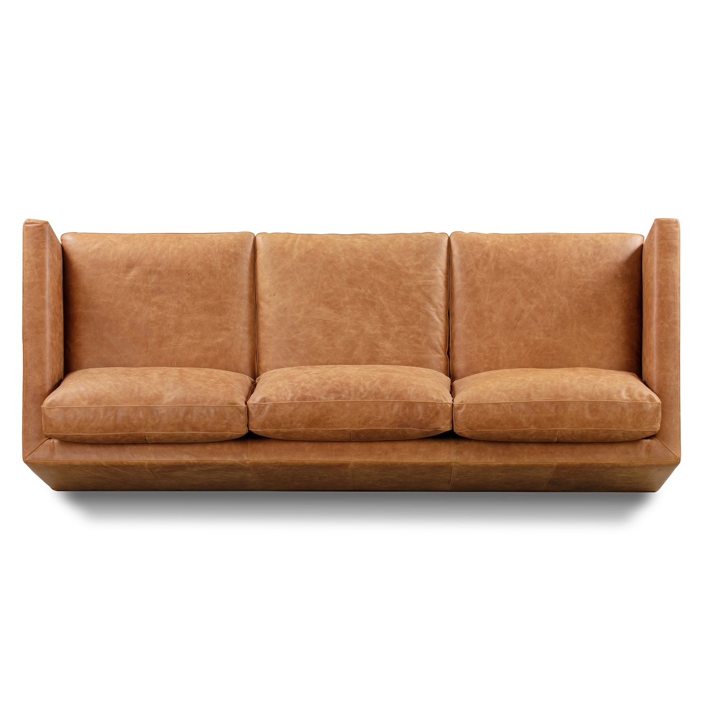 Nolita 85" Leather Sofa | Cognac Tan