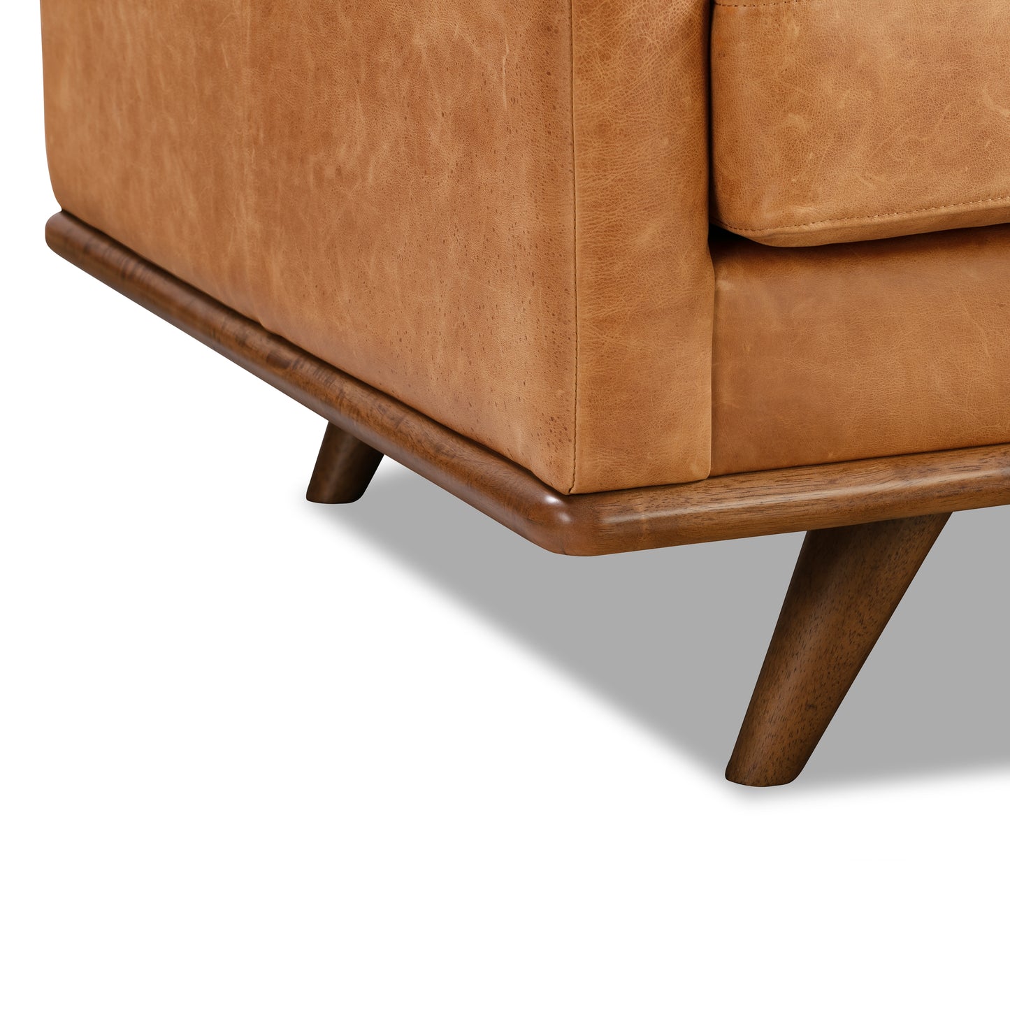 Nolita 85" Leather Sofa | Cognac Tan