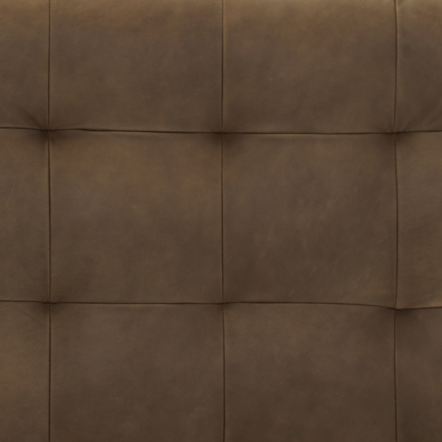 Napa Leather Ottoman | Cocoa Brown