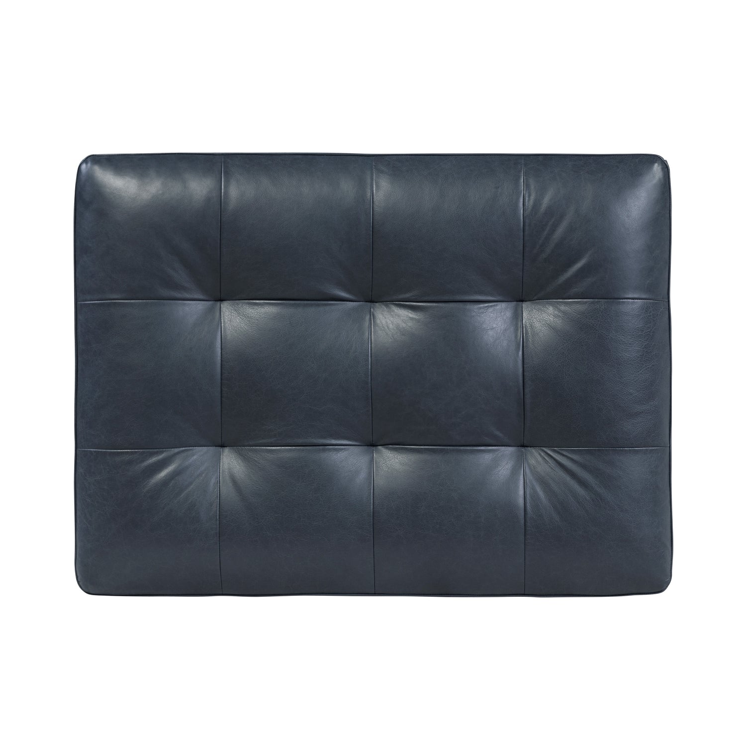 Napa Leather Ottoman | Deepsky Blue 