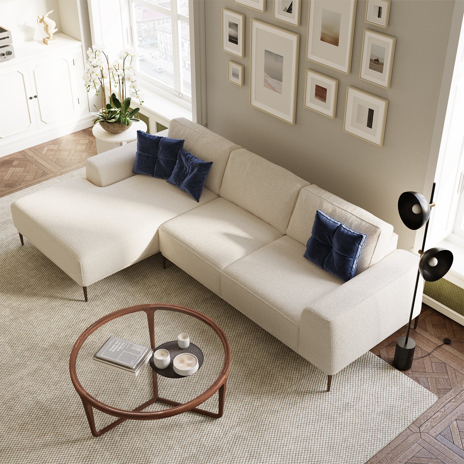 Ciro Round Coffee Table | Walnut lifestyle_image