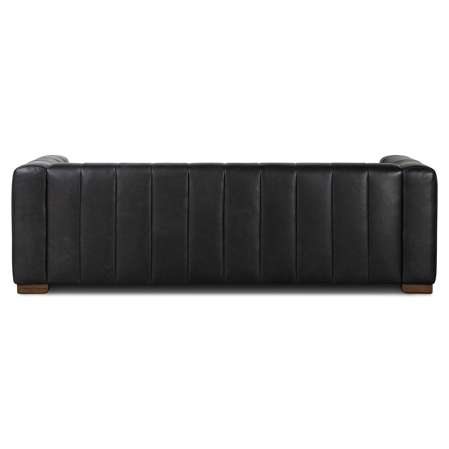 Canale 86" Leather Sofa | Onyx Black