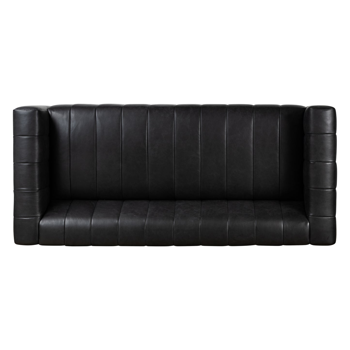 Canale 86" Leather Sofa | Onyx Black