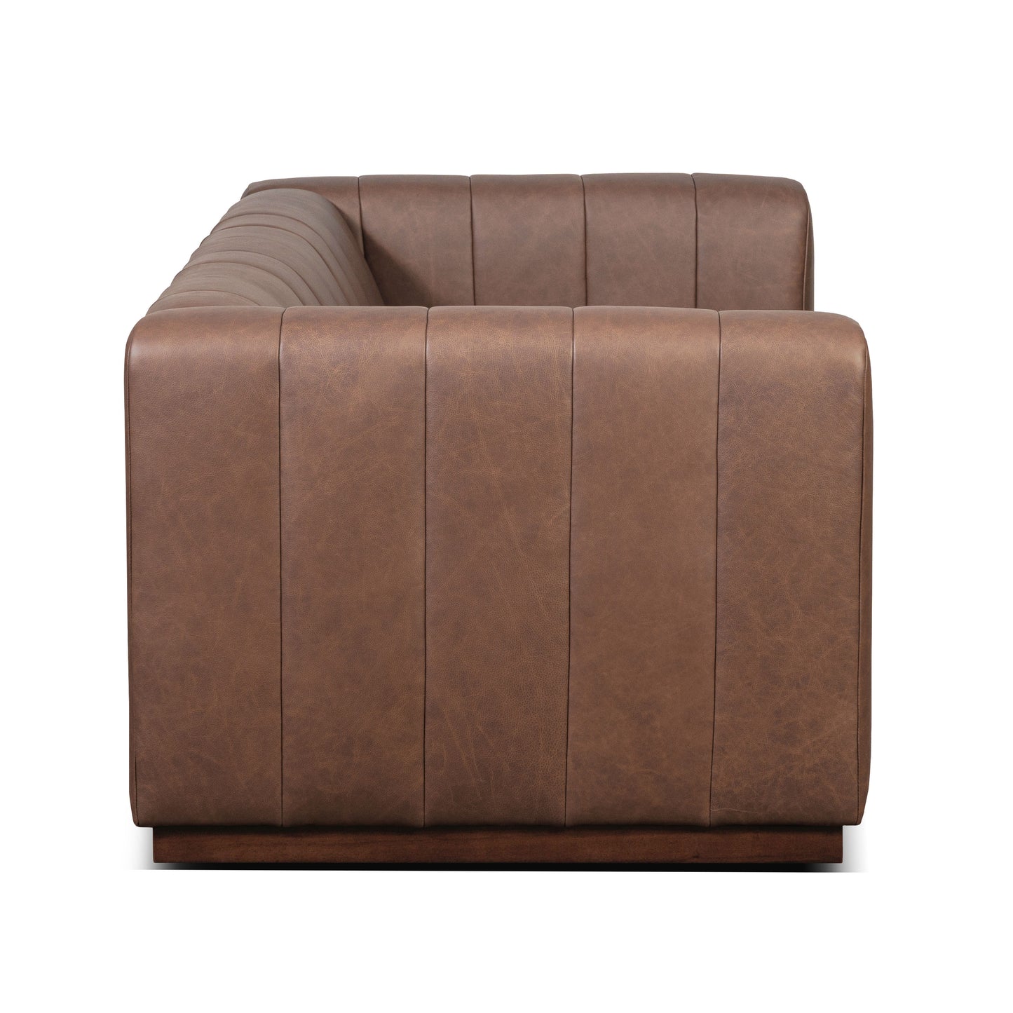 Canale 86" Leather Sofa | Caramel Brown