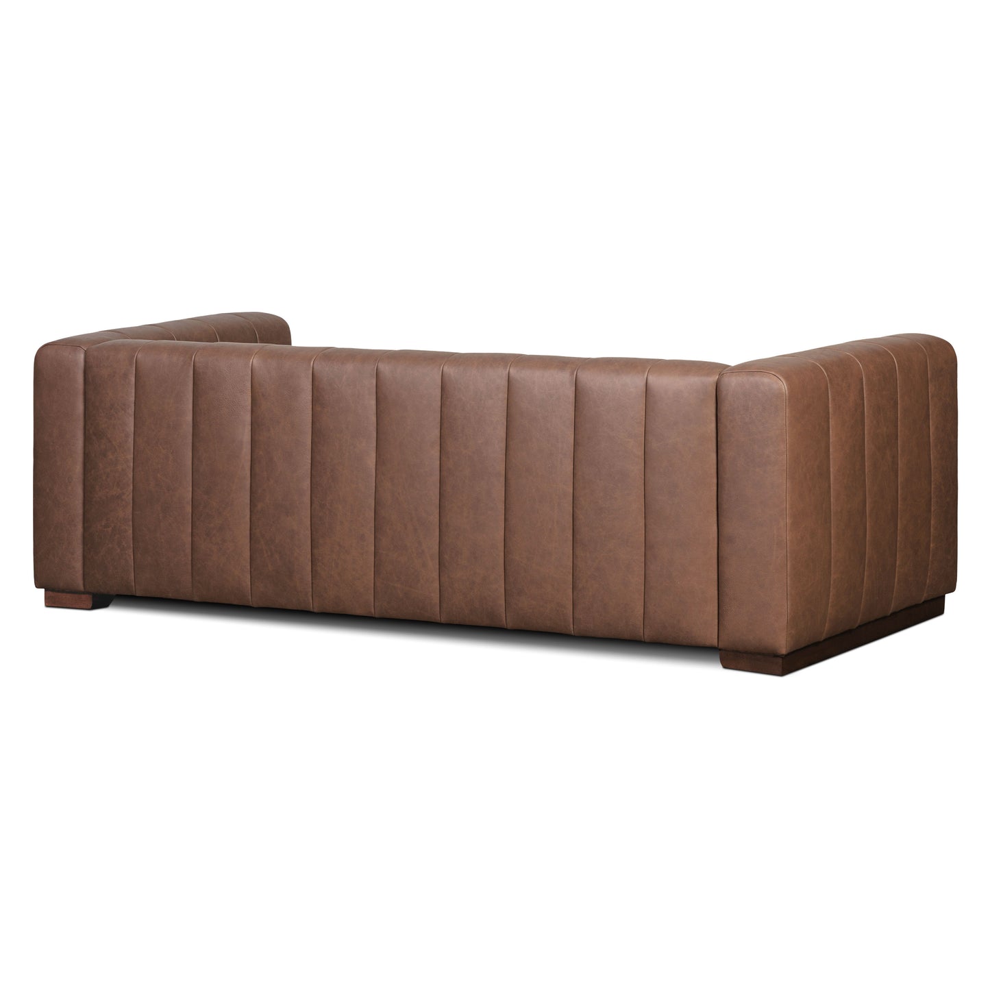 Canale 86" Leather Sofa | Caramel Brown