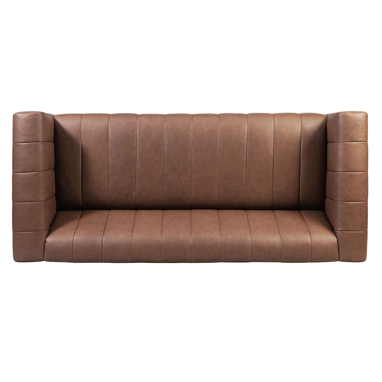 Canale 86" Leather Sofa | Caramel Brown