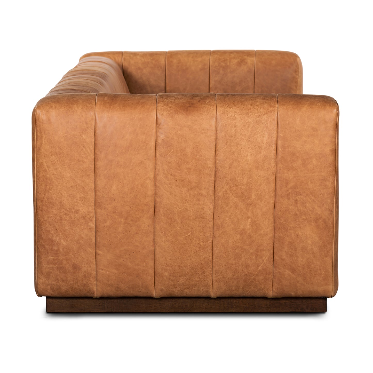 Canale 86" Leather Sofa | Cognac Tan