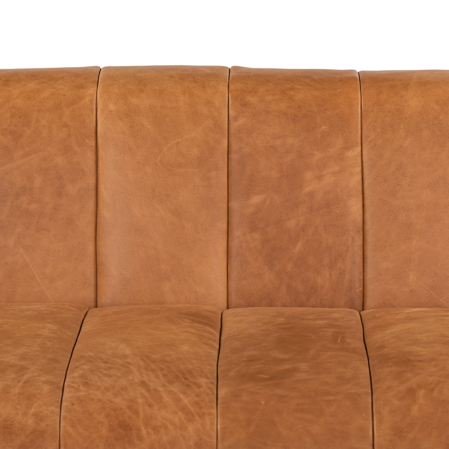 Canale 86" Leather Sofa | Cognac Tan