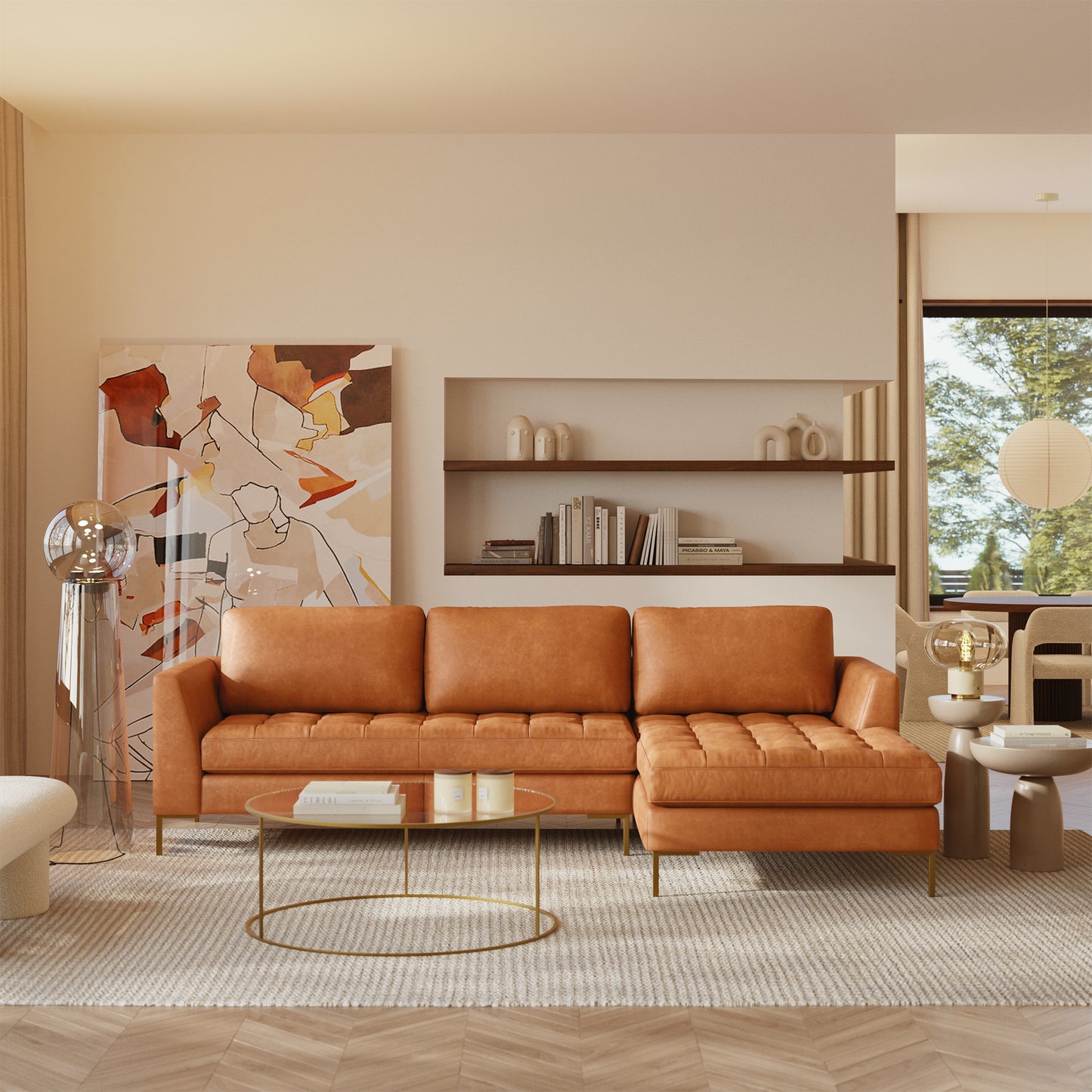 Cognac Tan/Brass