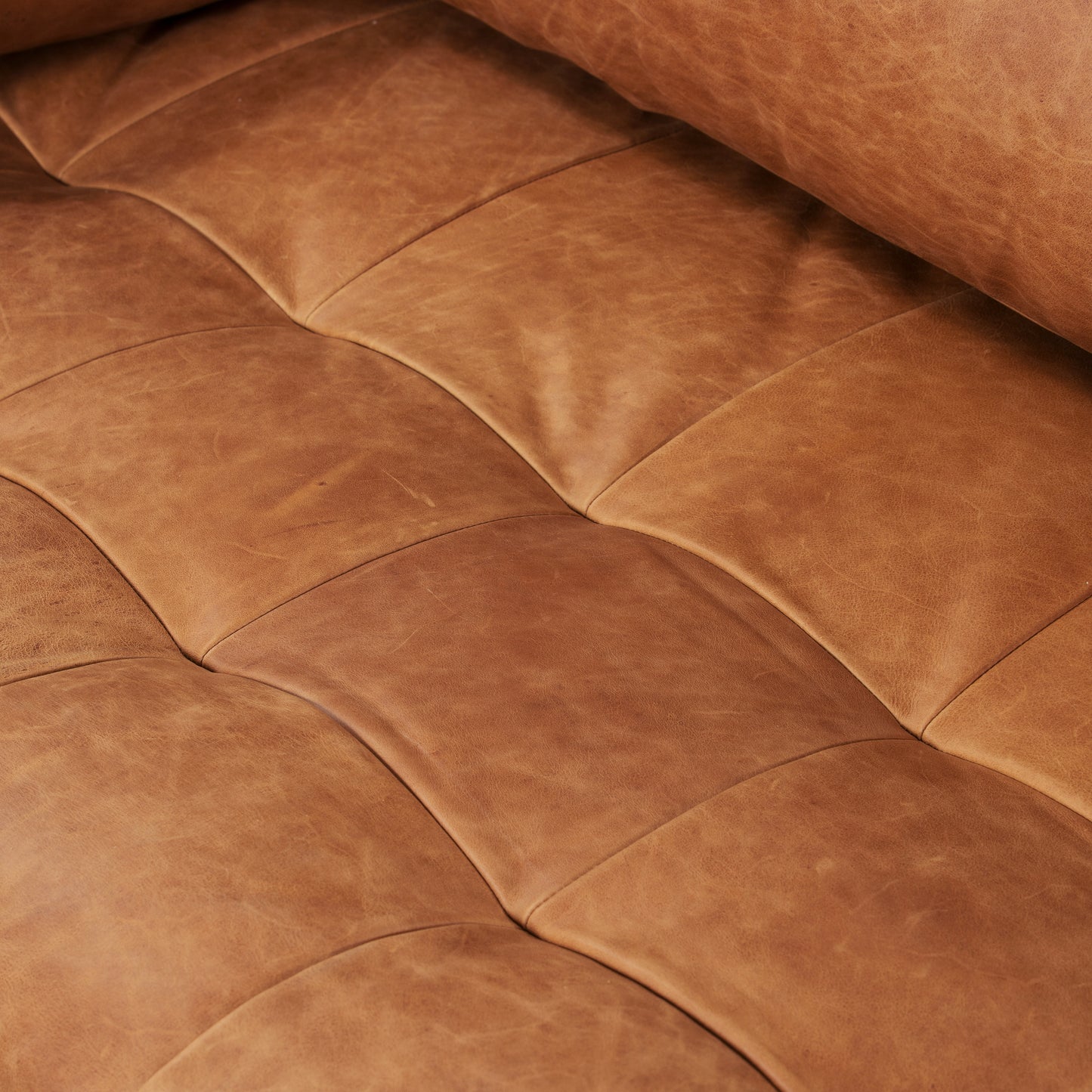 Napa 82" Leather Pull-Out Convertible Sleeper Sofa | Cognac Tan