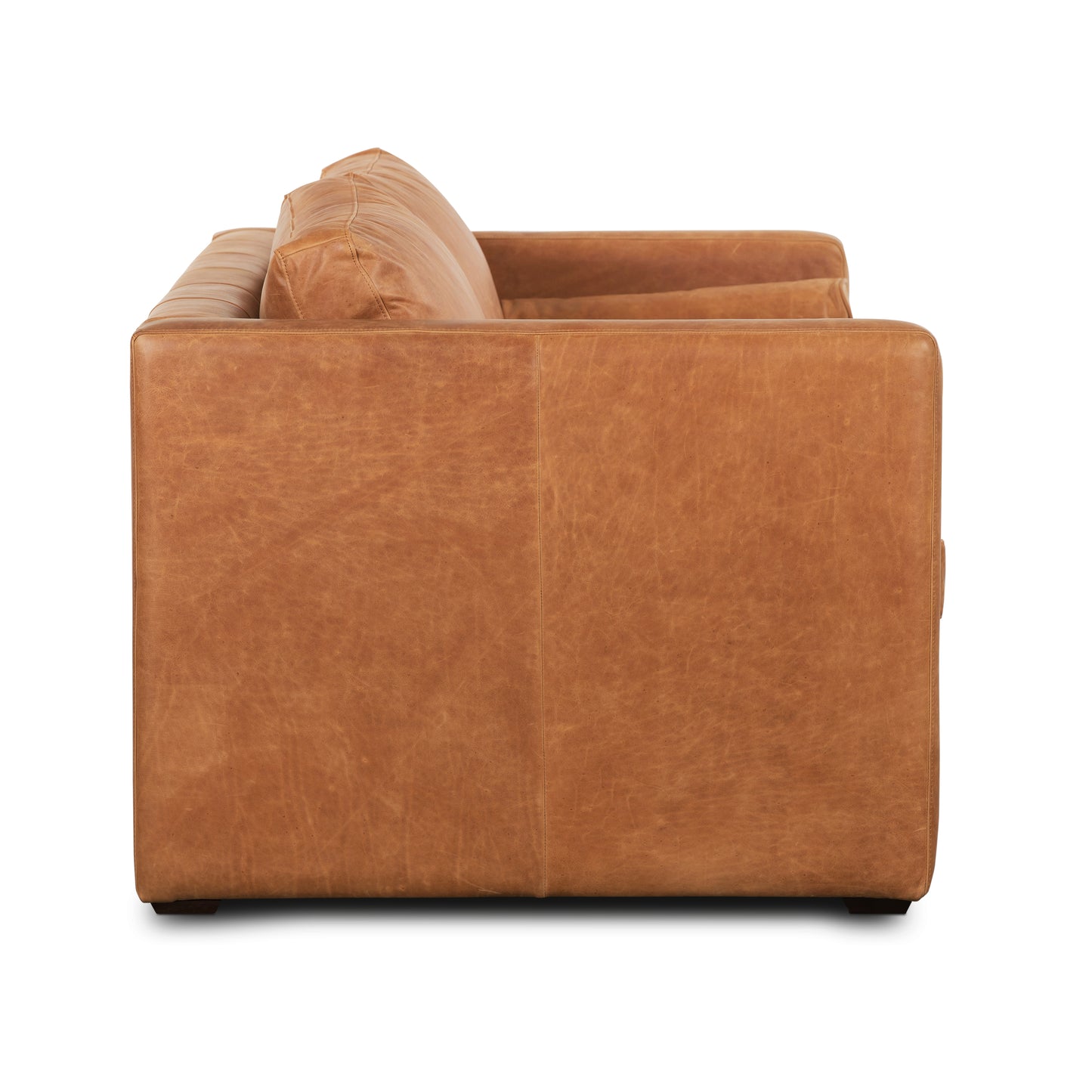 Napa 82" Leather Pull-Out Convertible Sleeper Sofa | Cognac Tan