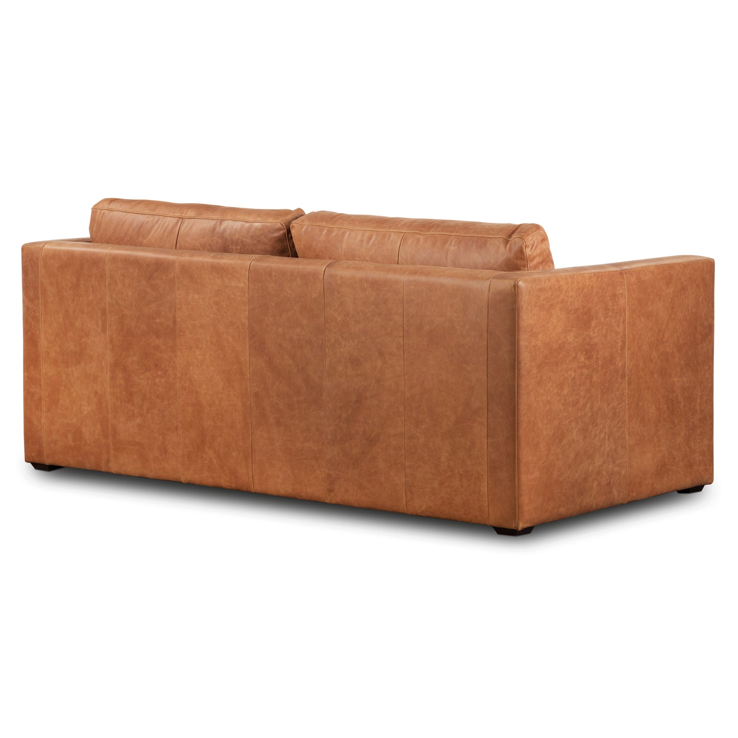 Napa 82" Leather Pull-Out Convertible Sleeper Sofa | Cognac Tan