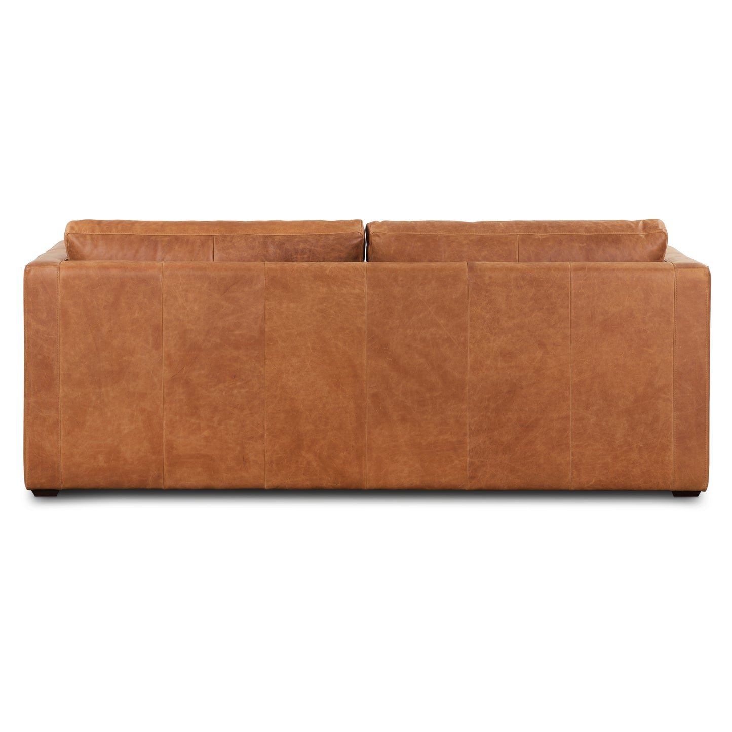 Napa 82" Leather Pull-Out Convertible Sleeper Sofa | Cognac Tan