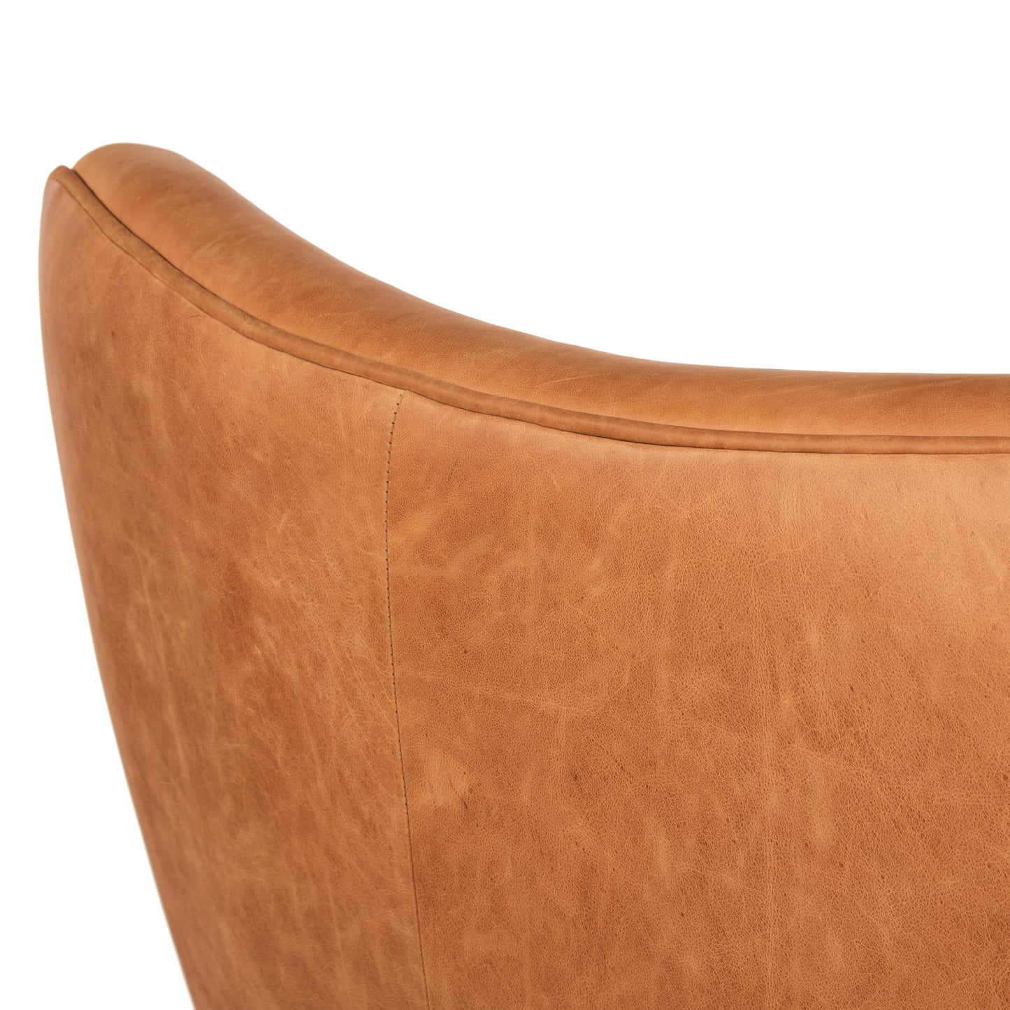 Aida Leather Lounge Chair | Cognac Tan | Set of 2