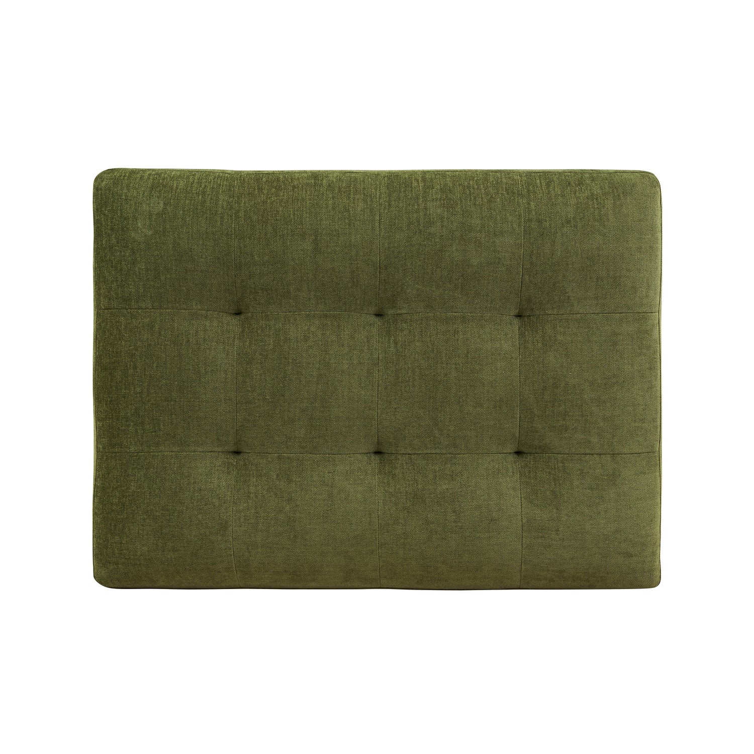 Napa Velvet Ottoman | Distressed Green 