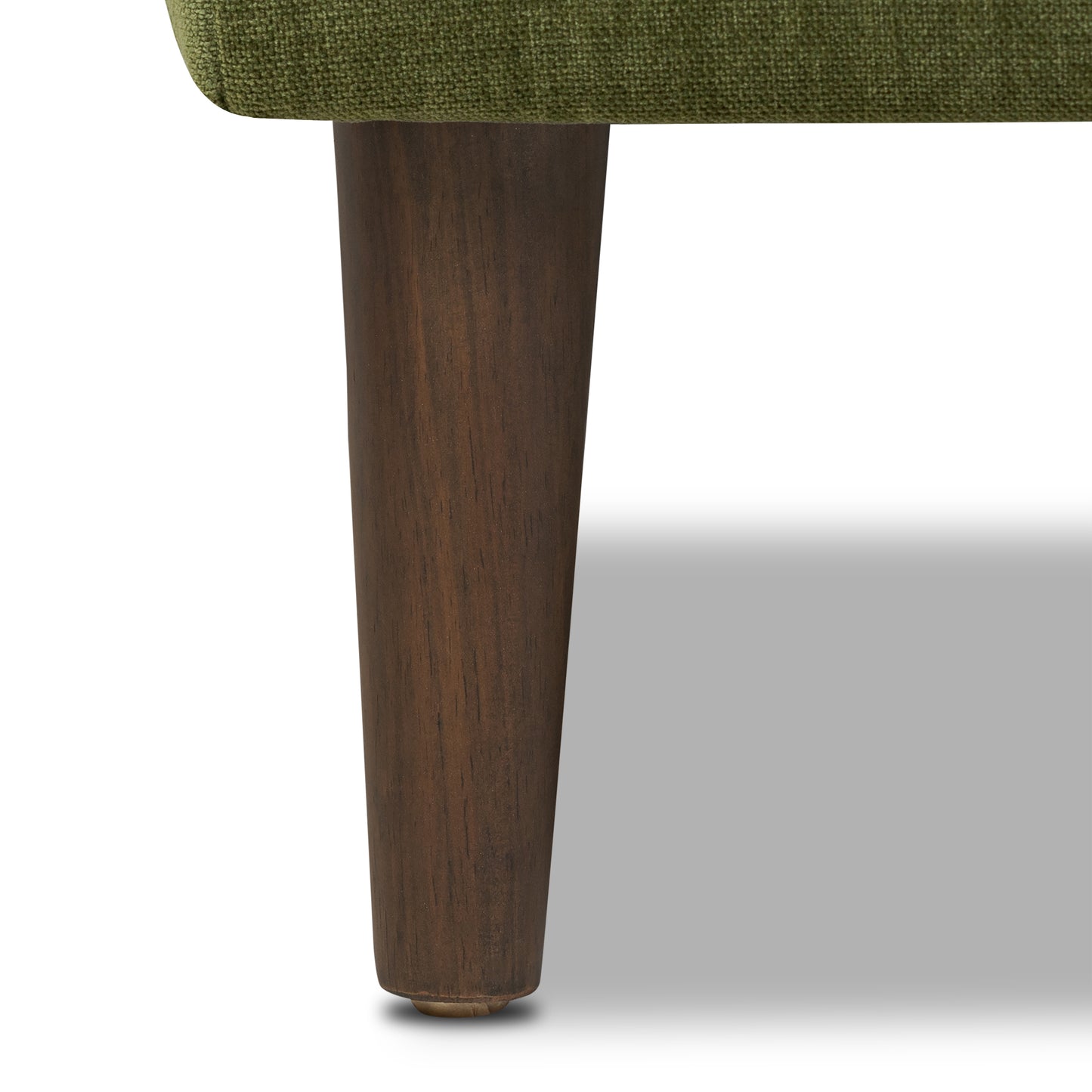 Napa Velvet Ottoman | Distressed Green