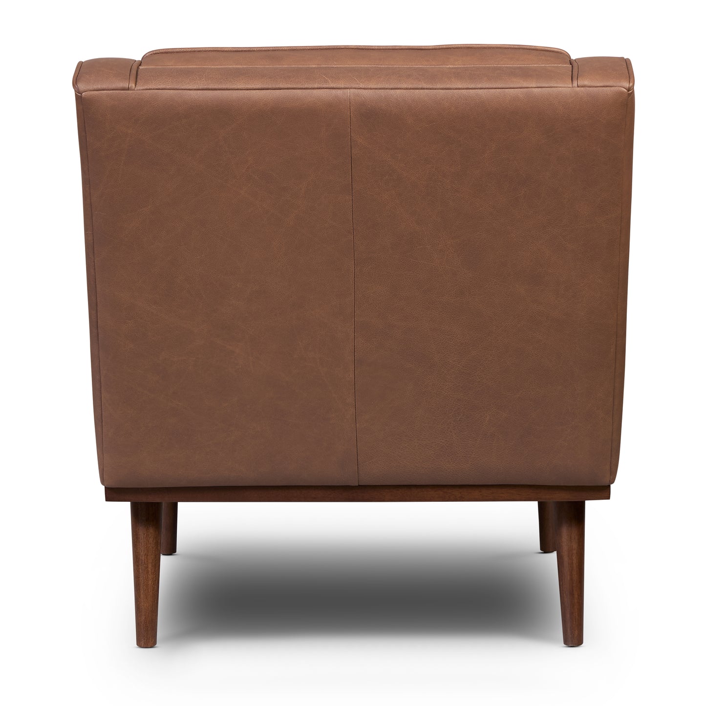 Gus Leather Lounge Chair | Caramel Brown