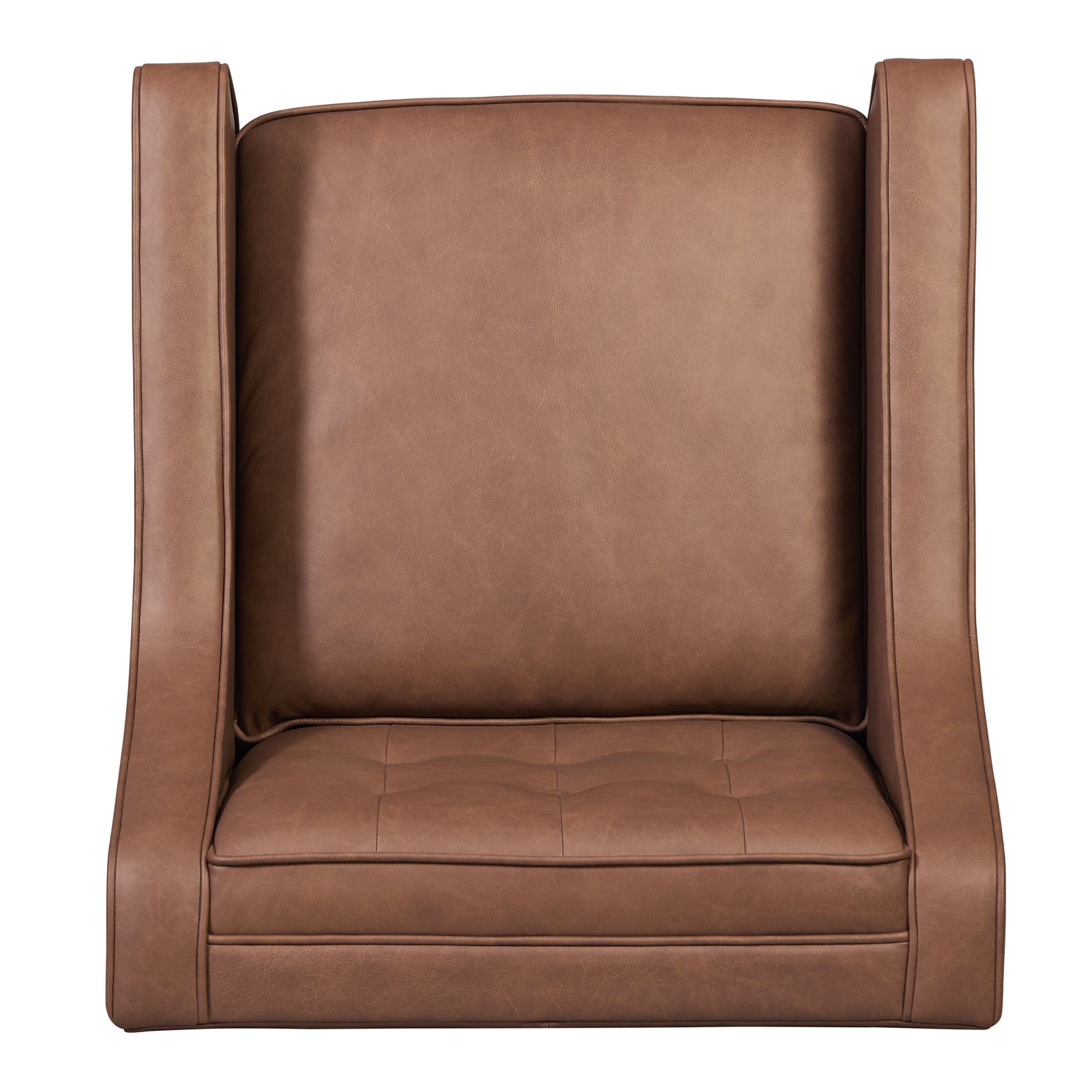 Gus Leather Lounge Chair | Caramel Brown 