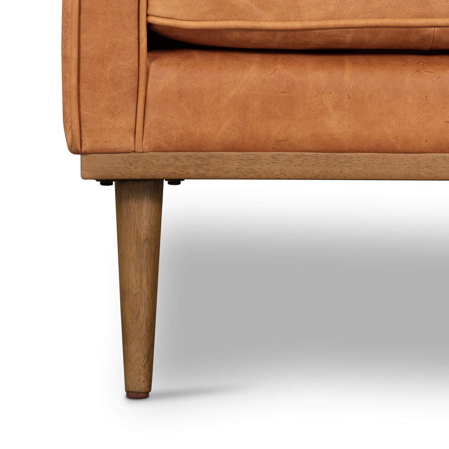 Gus Leather Lounge Chair | Cognac Tan 