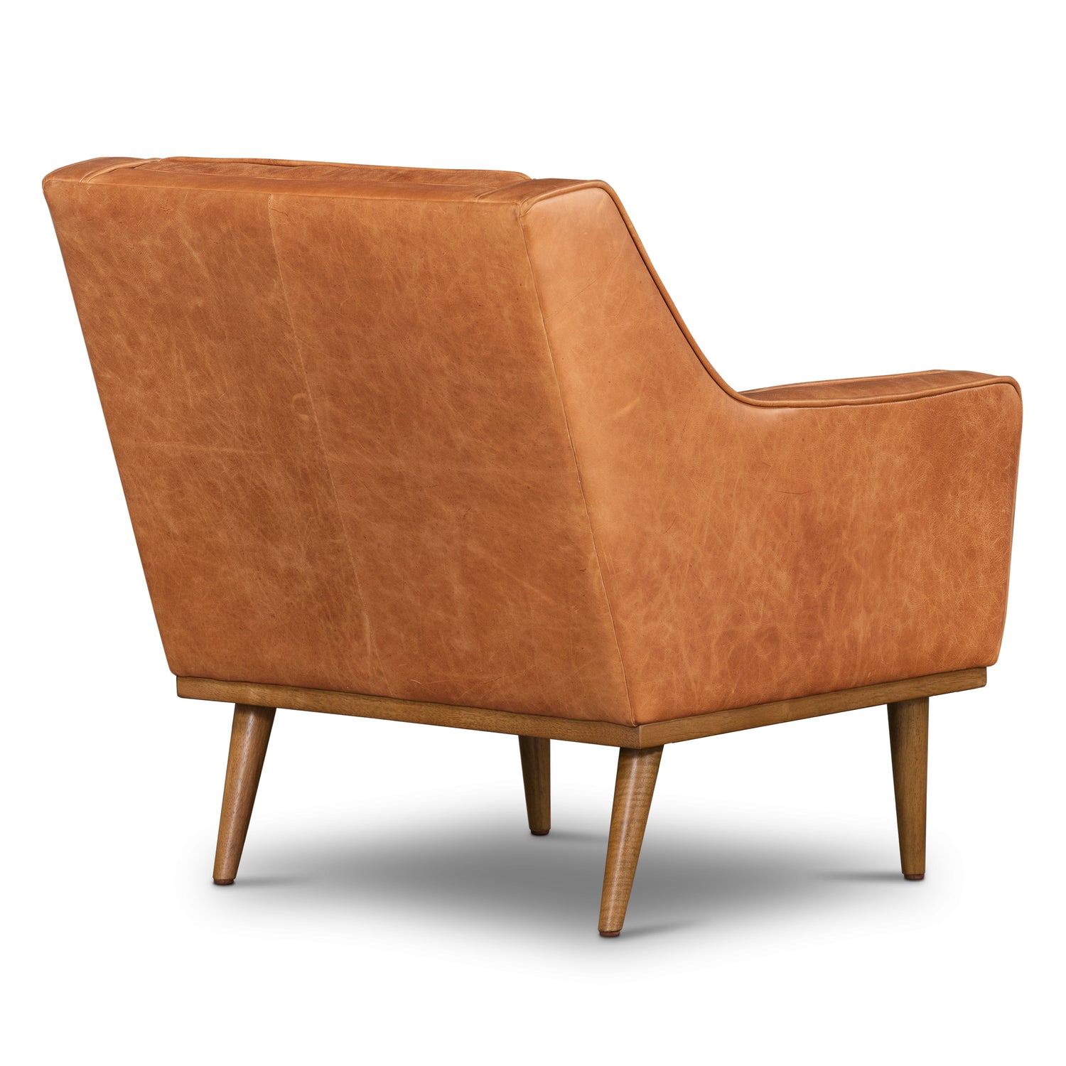 Gus Leather Lounge Chair | Cognac Tan 