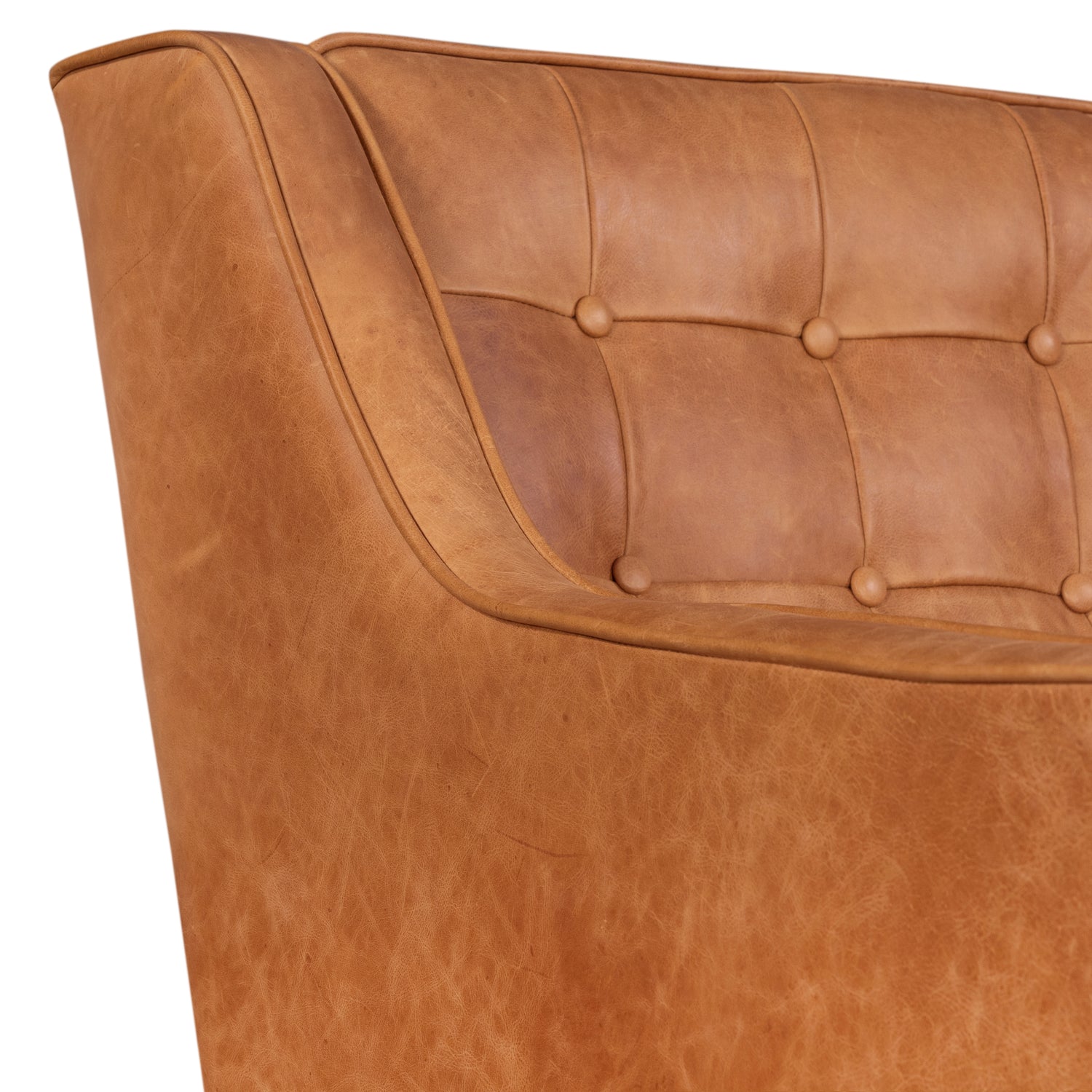 Gus Leather Lounge Chair | Cognac Tan 