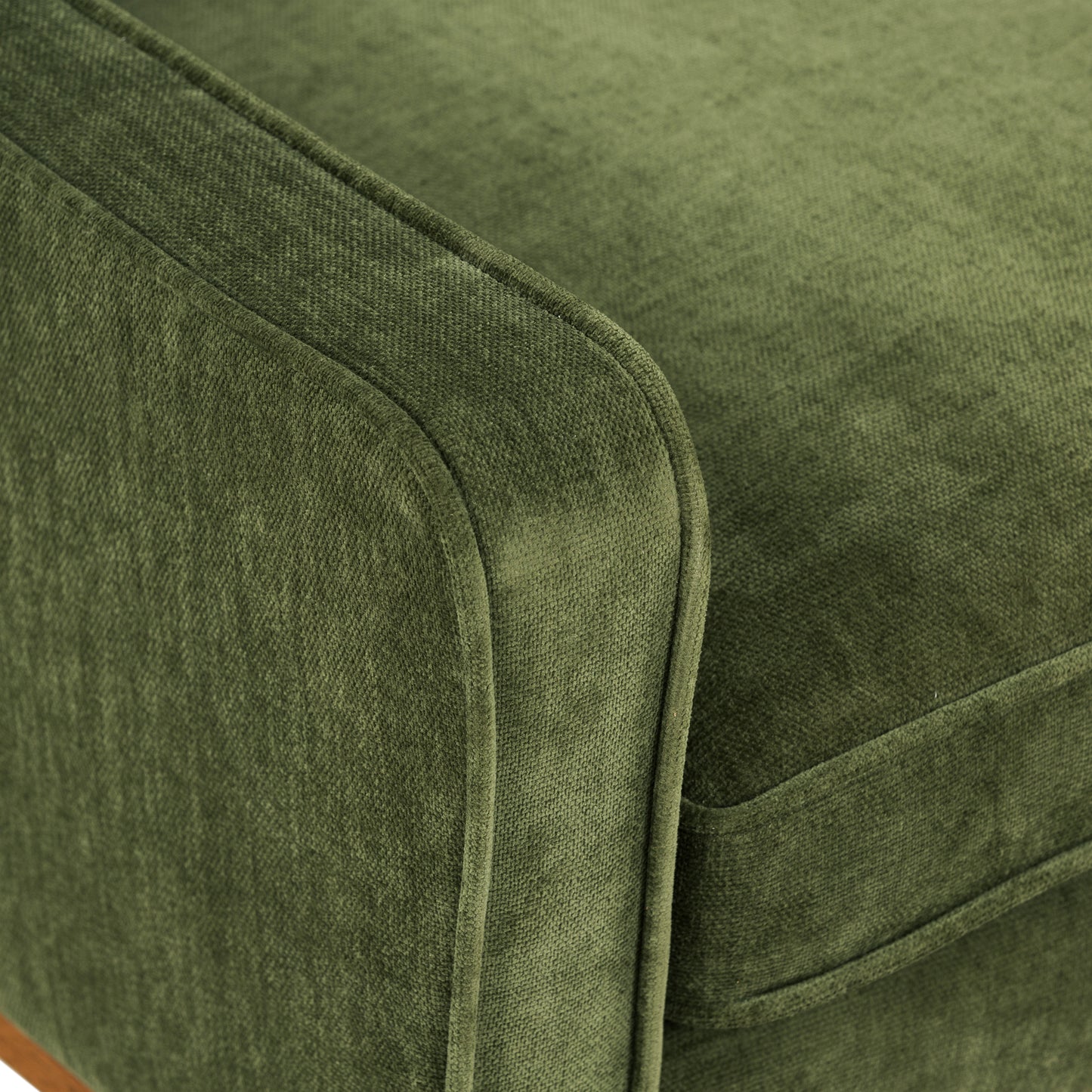 Gus Fabric Lounge Chair | Distressed Green