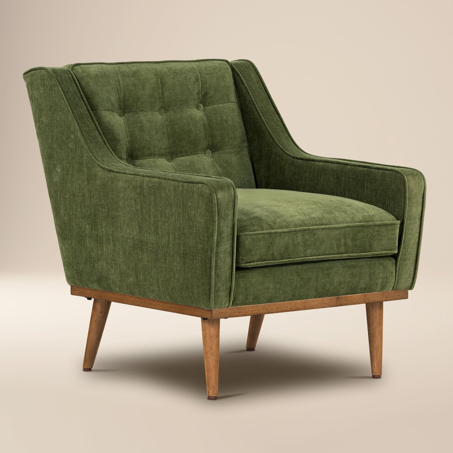 Gus Fabric Lounge Chair | Distressed Green 