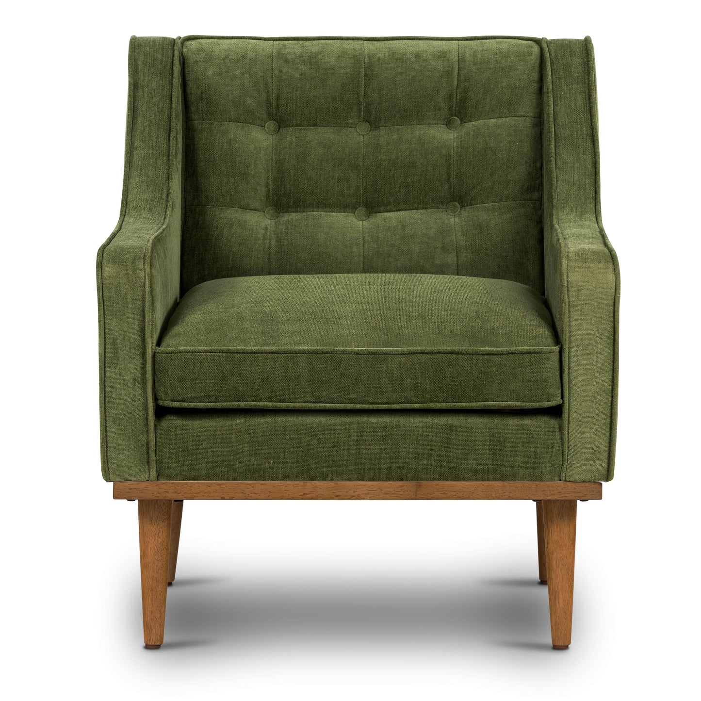 Gus Fabric Lounge Chair | Distressed Green