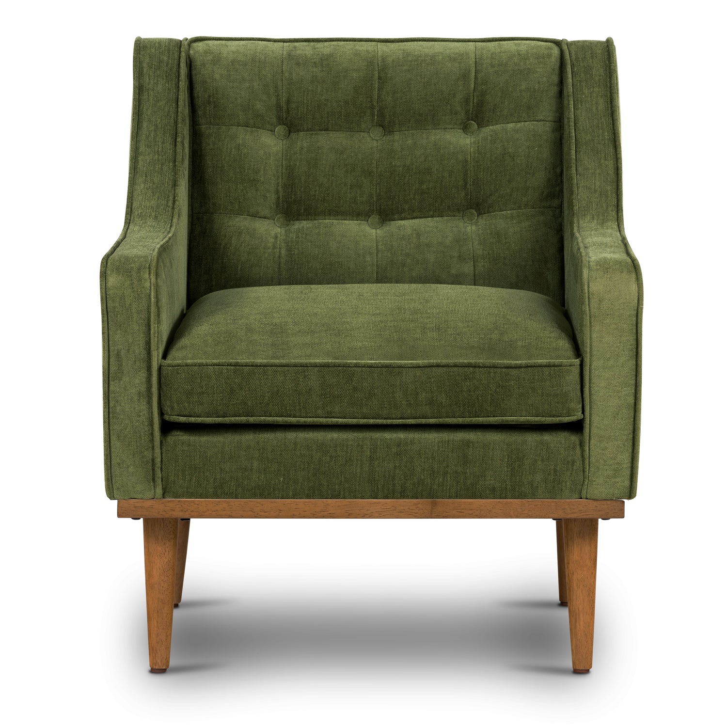 Gus Fabric Lounge Chair | Distressed Green 