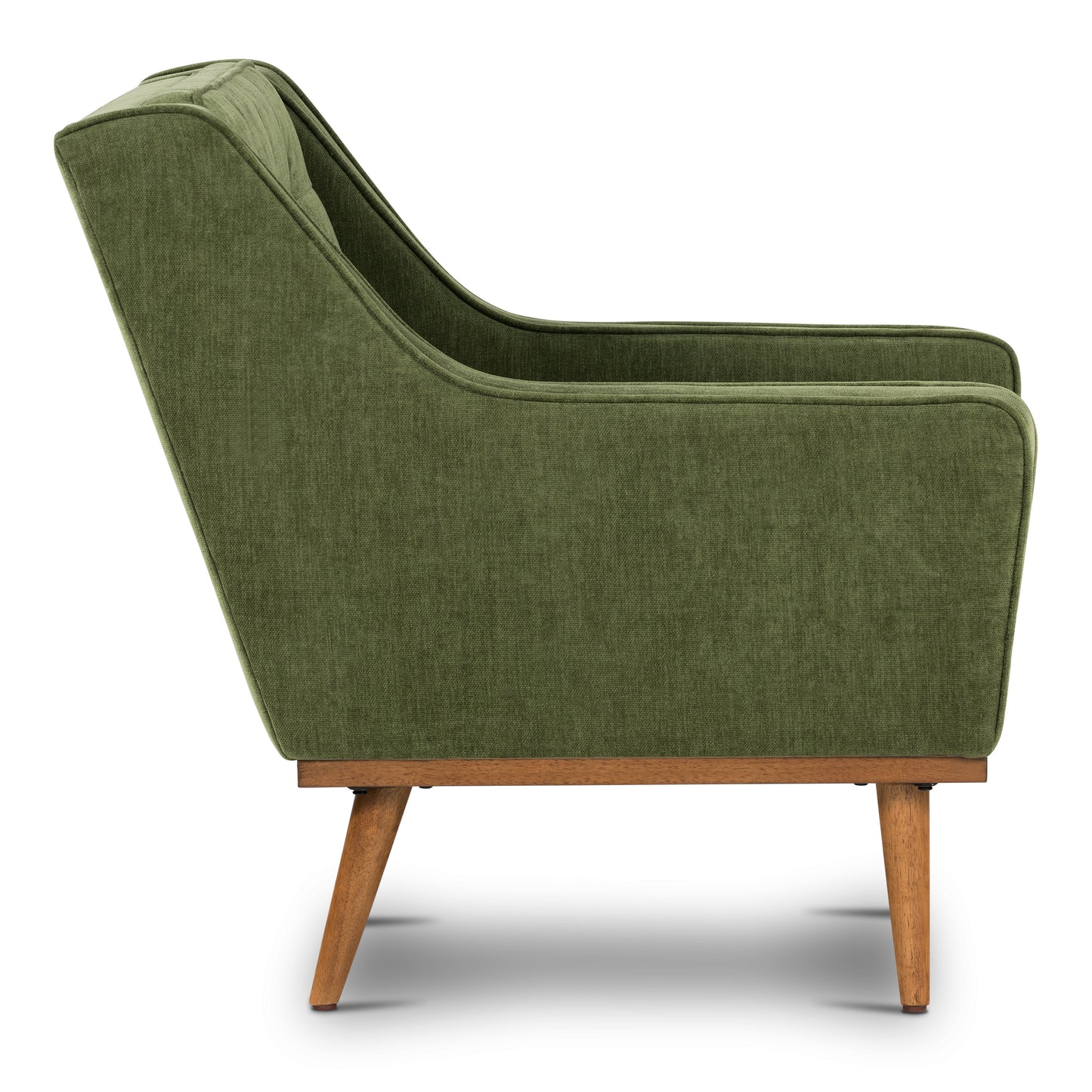 Gus Fabric Lounge Chair | Distressed Green