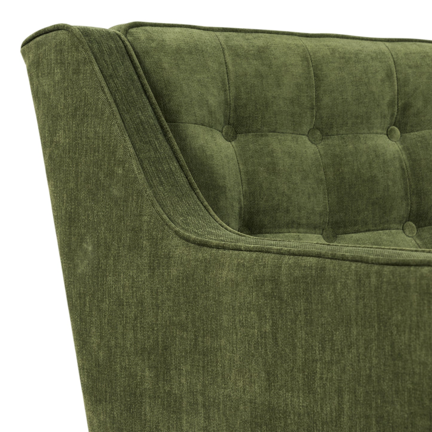 Gus Fabric Lounge Chair | Distressed Green