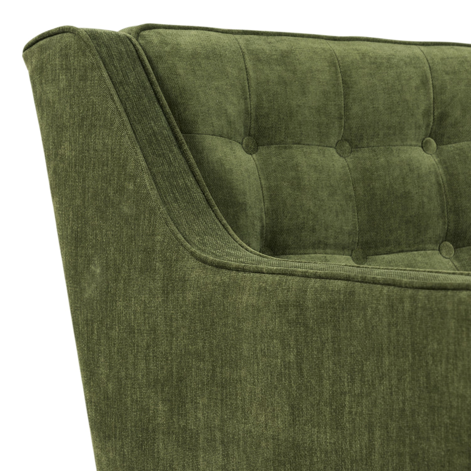 Gus Fabric Lounge Chair | Distressed Green 