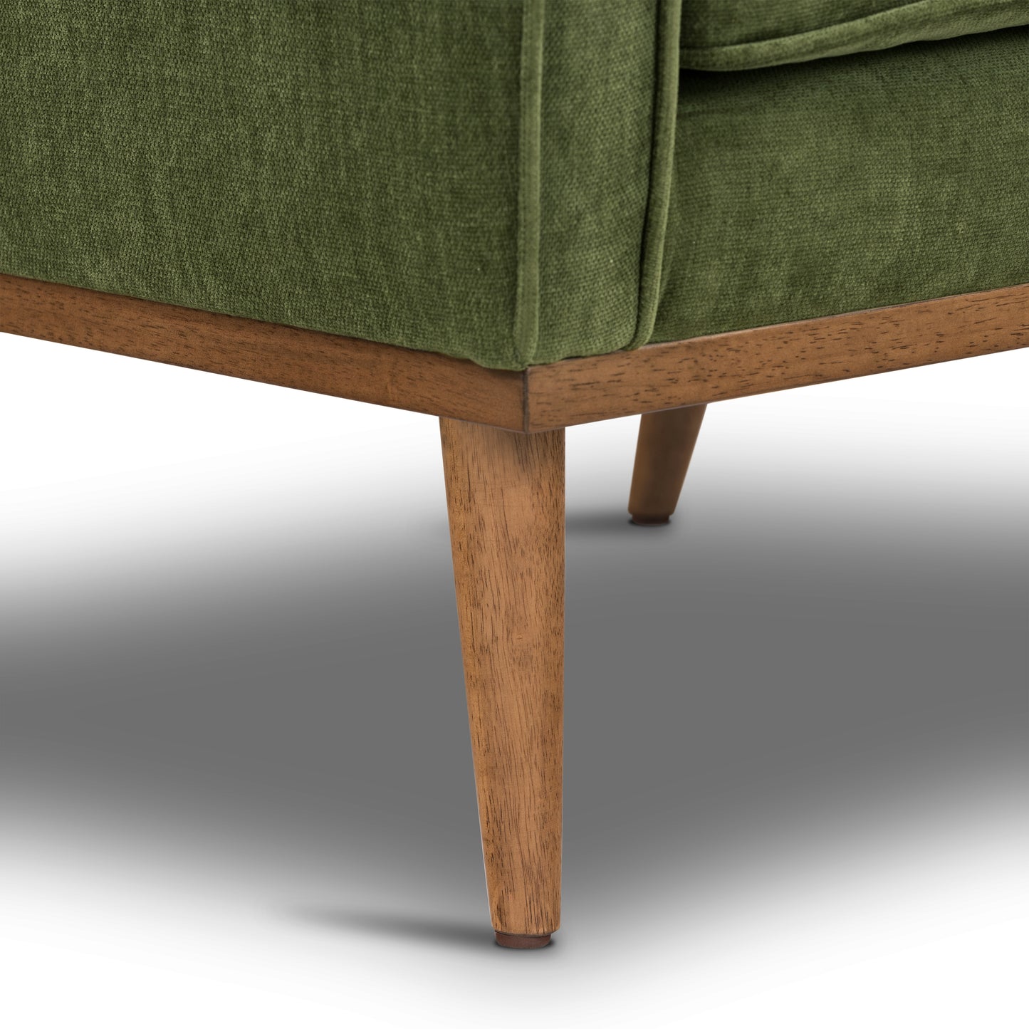 Gus Fabric Lounge Chair | Distressed Green