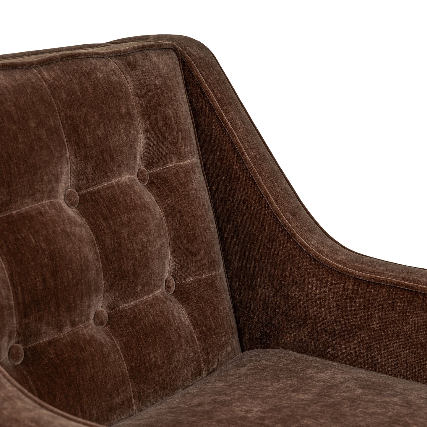 Gus Fabric Lounge Chair | Bronzer Brown