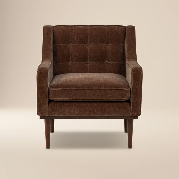 Gus Fabric Lounge Chair | Bronzer Brown