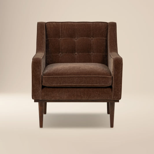 Gus Fabric Lounge Chair | Bronzer Brown