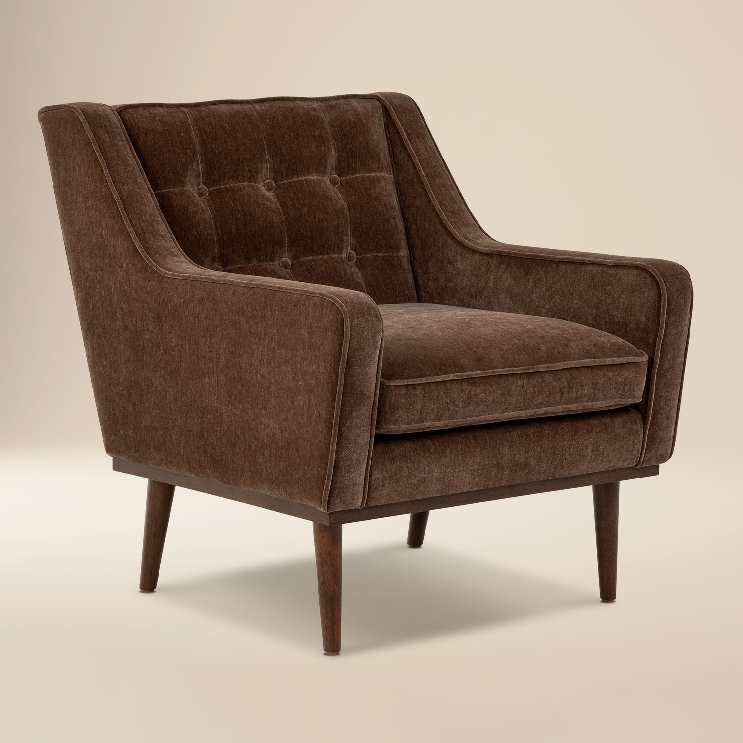 Gus Fabric Lounge Chair | Bronzer Brown 