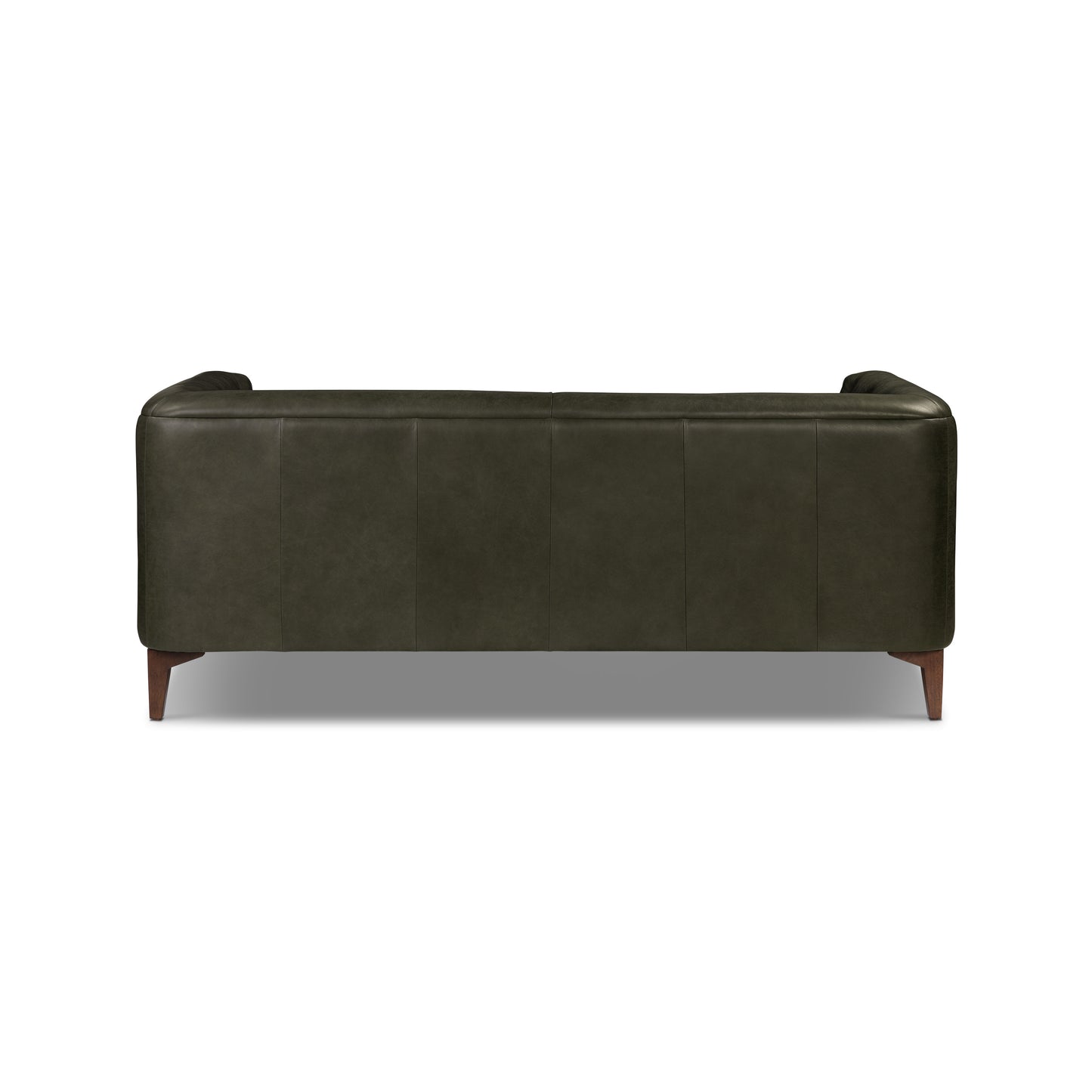 Essex 74" Leather Apartment Sofa | Olivine Green