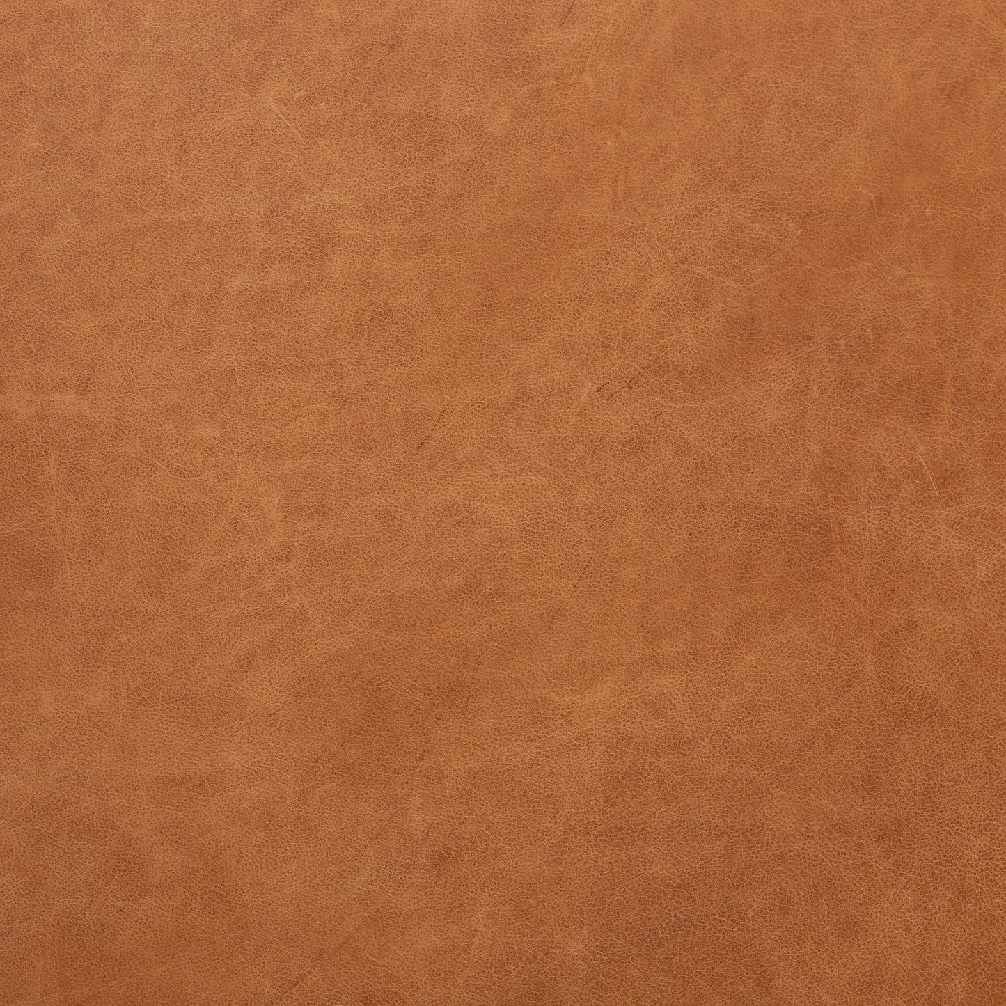 Nolita Leather Ottoman | Cognac Tan