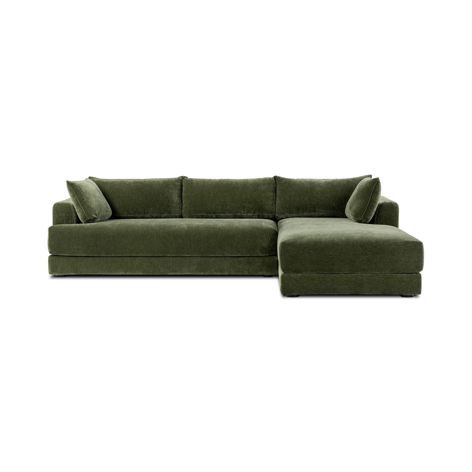 Marcel 122” Right-Facing Chaise Sectional | Sagano Green 
